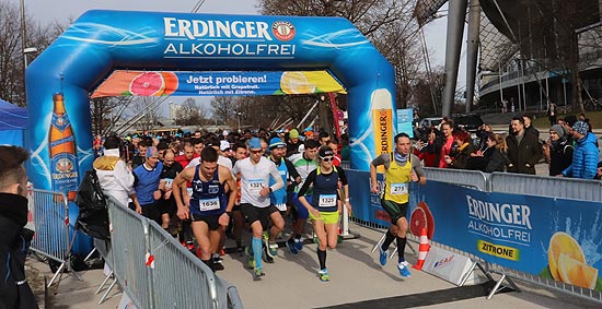 Winterlaufserie München 2019 Teil 3: Lauf über 20 km und Faschingslauf 10 km am 10.02.2019 im Olympiapark, München (©Foto. Martin Schmitz)